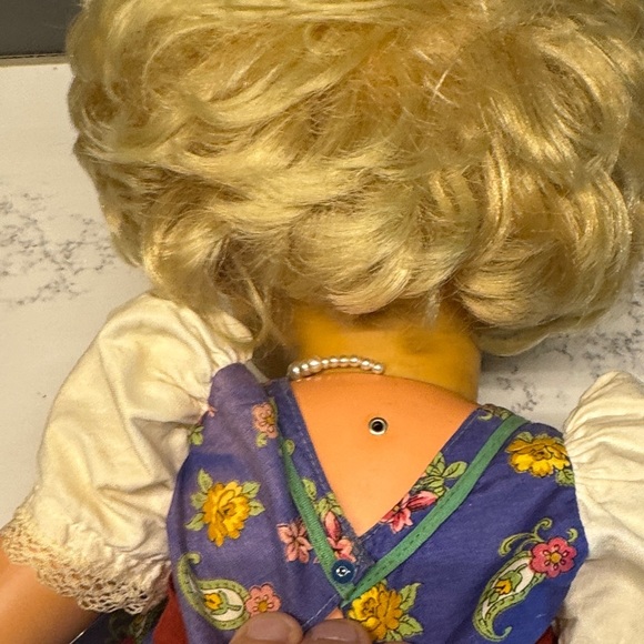 Classic Blonde Doll with Red Dress - Picture 5 of 8